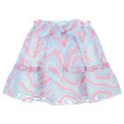Girls Pink & Blue Skirt Set, 1, hi-res