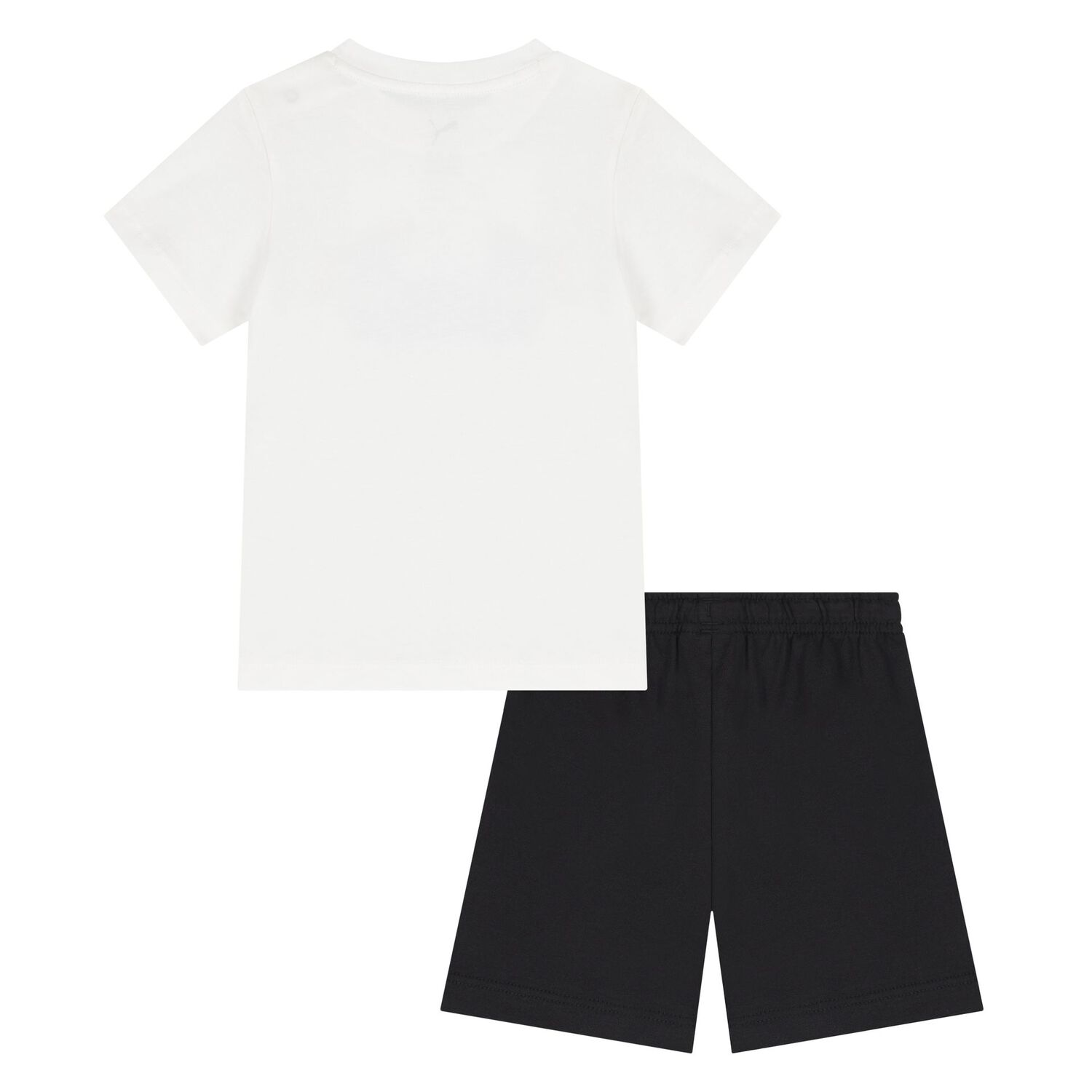 Younger White & Black Logo Shorts Set, 3, hi-res