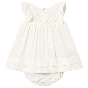 Baby Girls Ivory Dress Set