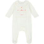 Baby Girls Ivory Floral Babygrow, 2, hi-res