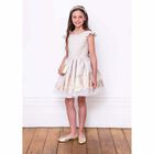 Girls Gold Special Occasion Dress, 1, hi-res