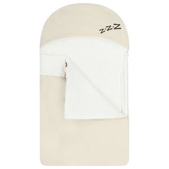 Ivory & Beige Leopard Logo Baby Nest