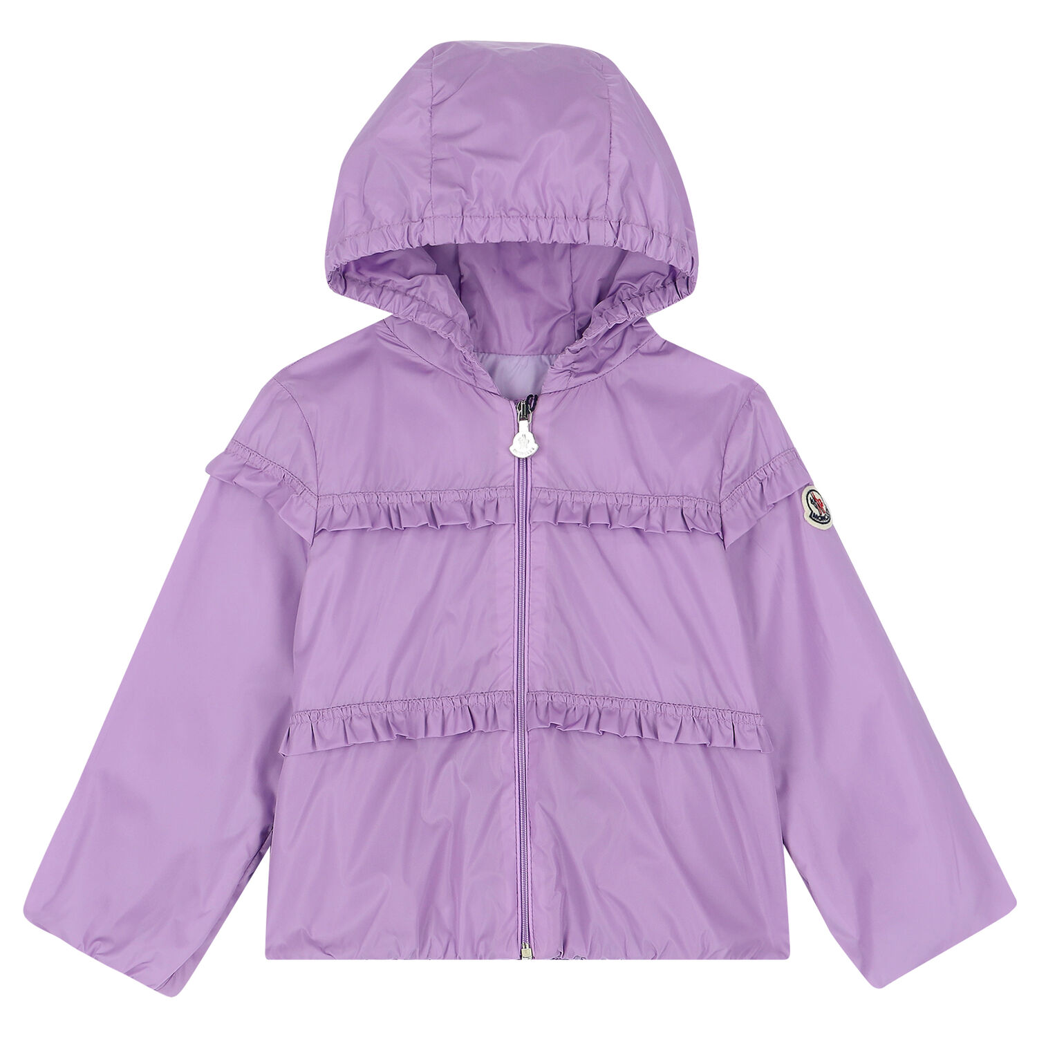 Younger Girls Purple Logo Jacket, 1, hi-res