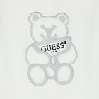 White Teddy Bear Logo Babygrow, 3, hi-res