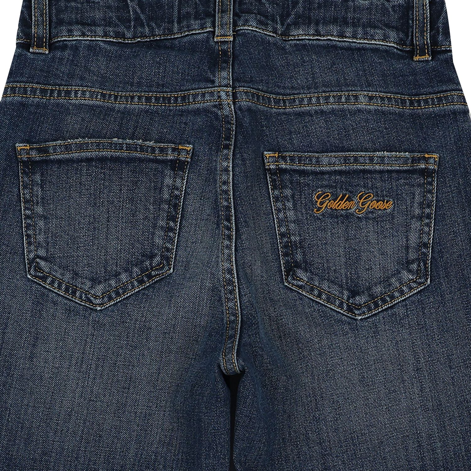 Boys Blue Logo Denim Jeans, 1, hi-res