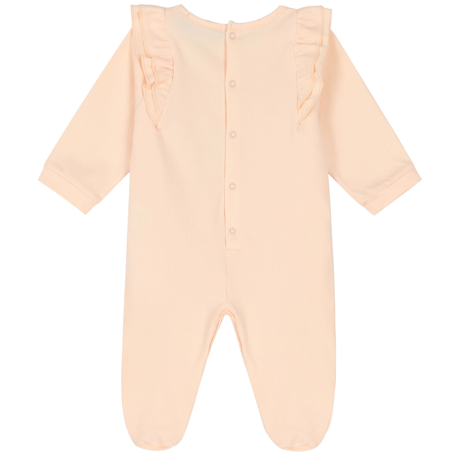 Baby Girls Pink Logo Babygrow, 1, hi-res