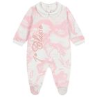 Baby Girls White & Pink Geo Map Babygrow Gift Set , 2, hi-res