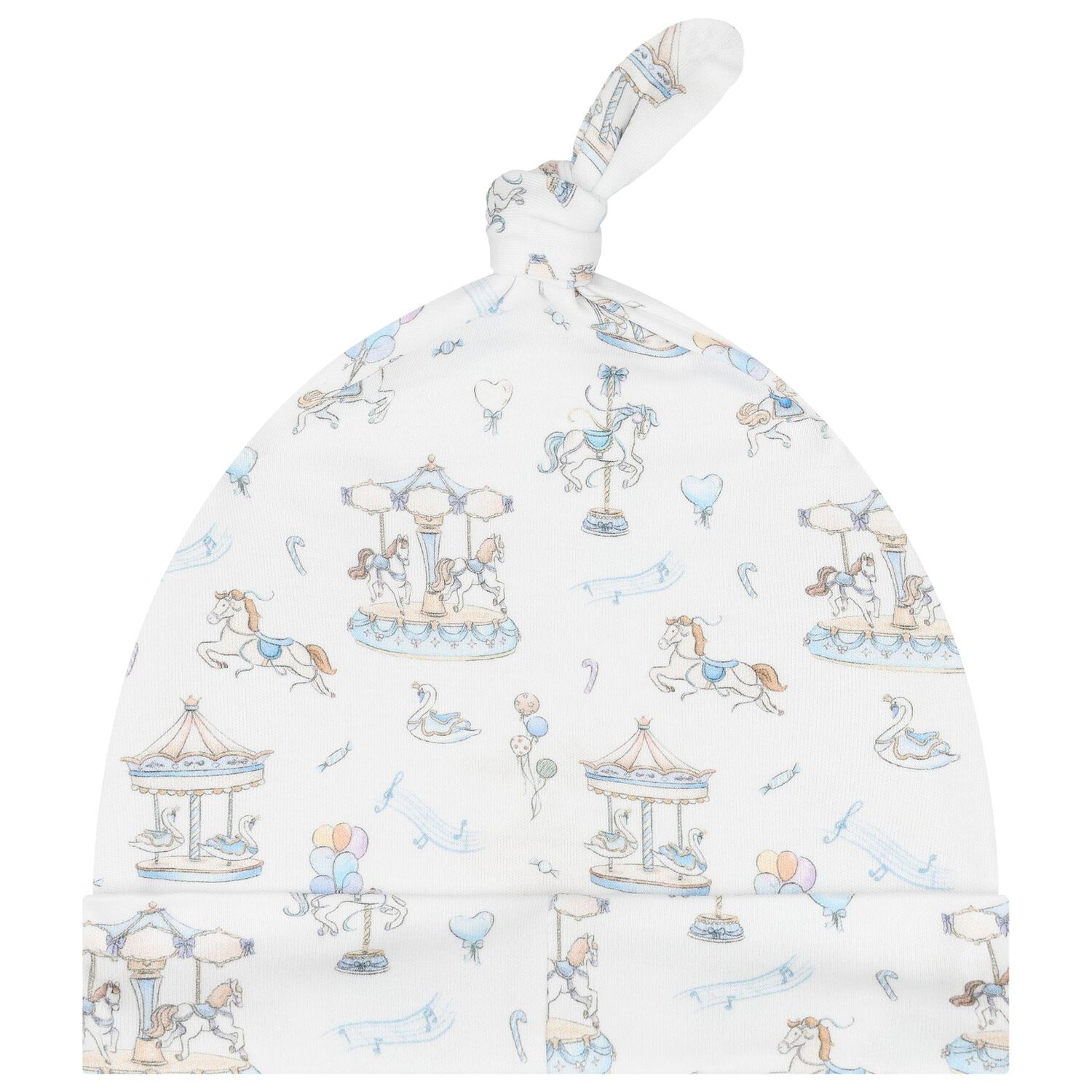 Baby Boys Blue & White Carousel Babygrow Gift Set (3 Piece), 1, hi-res image number null