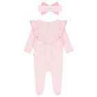 Baby Girls Pink Strawberry Babygrow Gift Set, 1, hi-res