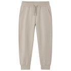 Boys Beige Joggers, 1, hi-res