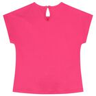 Girls Pink & Denim Logo Shorts Set, 1, hi-res