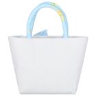 Girls Blue & Ivory Bow Hand Bag, 1, hi-res