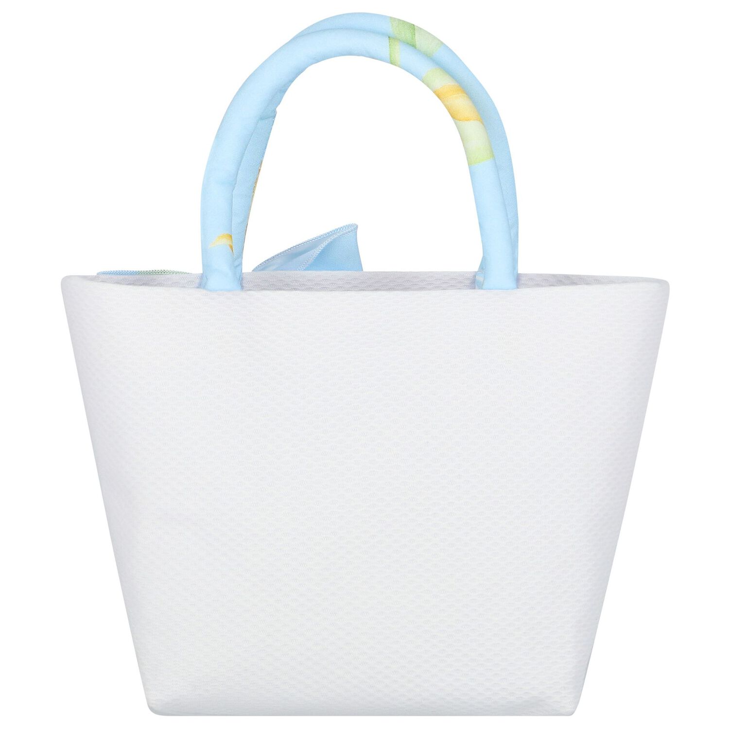 Girls Blue & Ivory Bow Hand Bag, 1, hi-res image number null