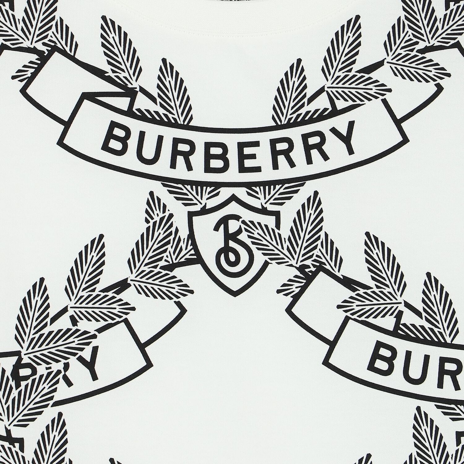 White & Black Logo T-Shirt, 1, hi-res