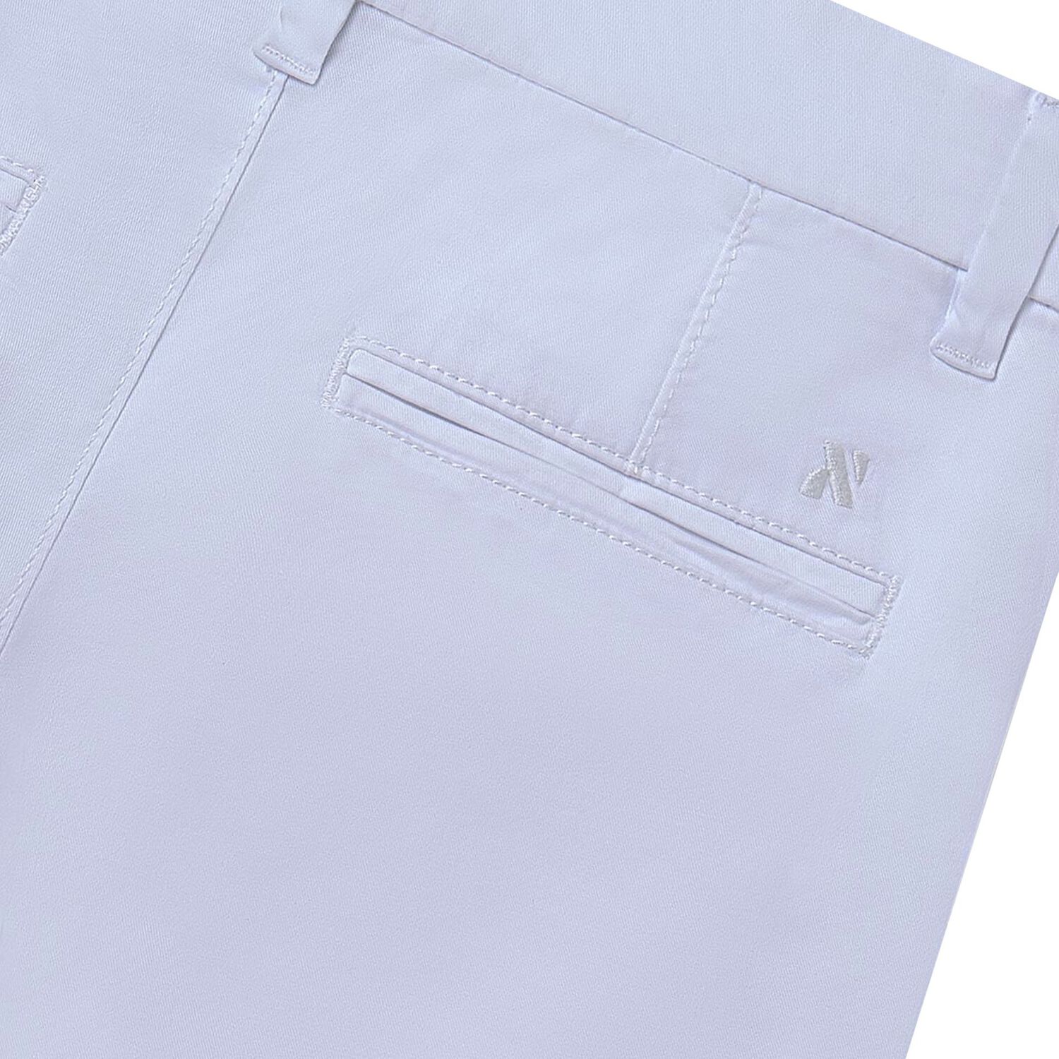 Boys White Chino Trousers, 3, hi-res image number null