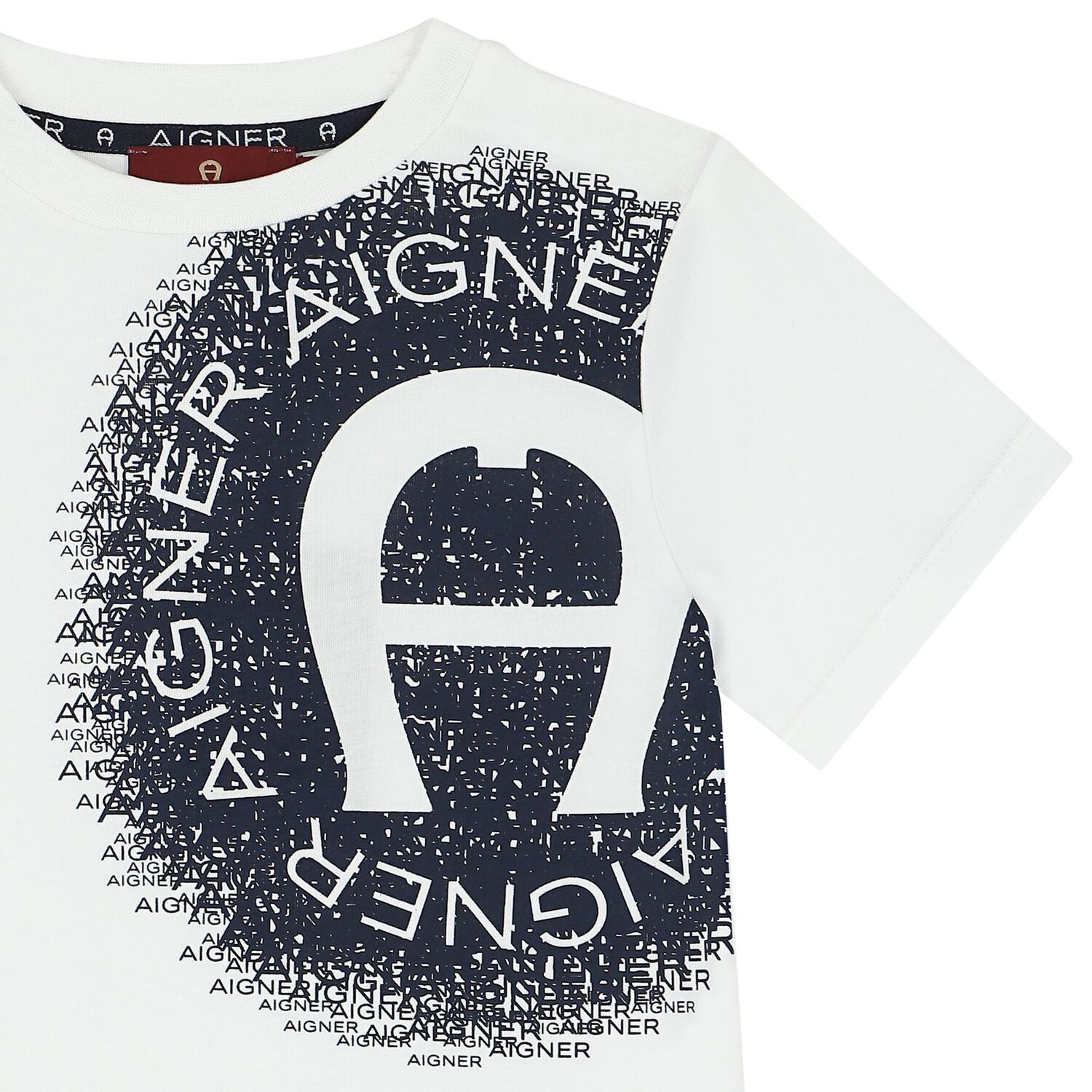 Boys White Logo T-Shirt, 2, hi-res image number null