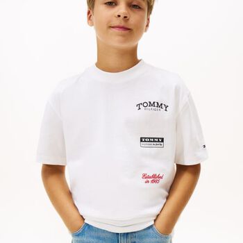 Boys White Logo T-Shirt