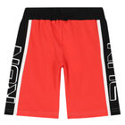 Boys Red & Grey Run Shorts, 1, hi-res