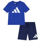 Blue Logo Shorts Set, 1, hi-res