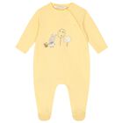 Ivory & Yellow Bunny Babygrows ( 2-Pack ), 3, hi-res