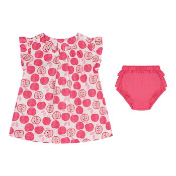 Baby Girls Pink Apple Dress