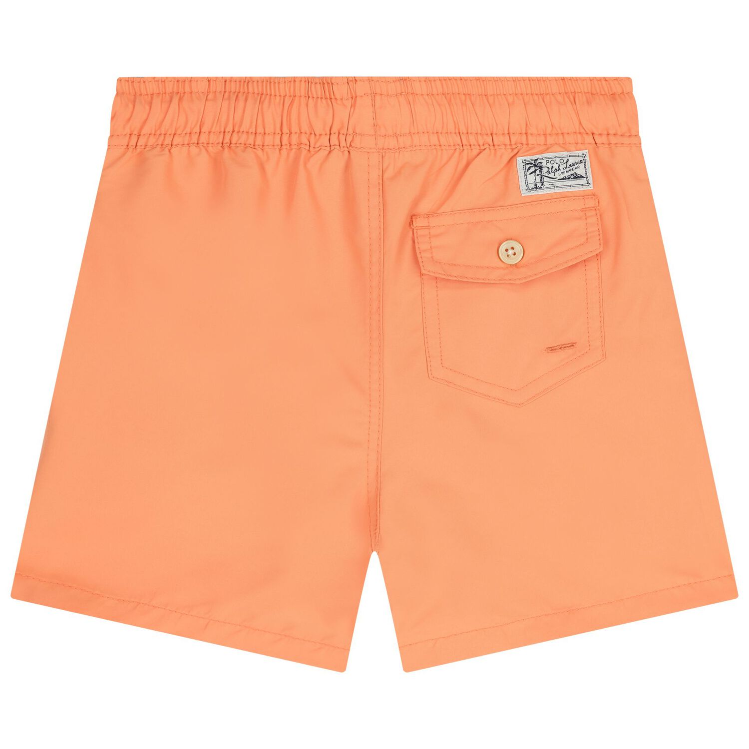 Boys Orange Logo Swim Shorts, 1, hi-res