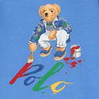Baby Boys Blue Polo Bear Romper, 1, hi-res