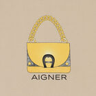 Girls Beige Logo Bag Dress, 1, hi-res