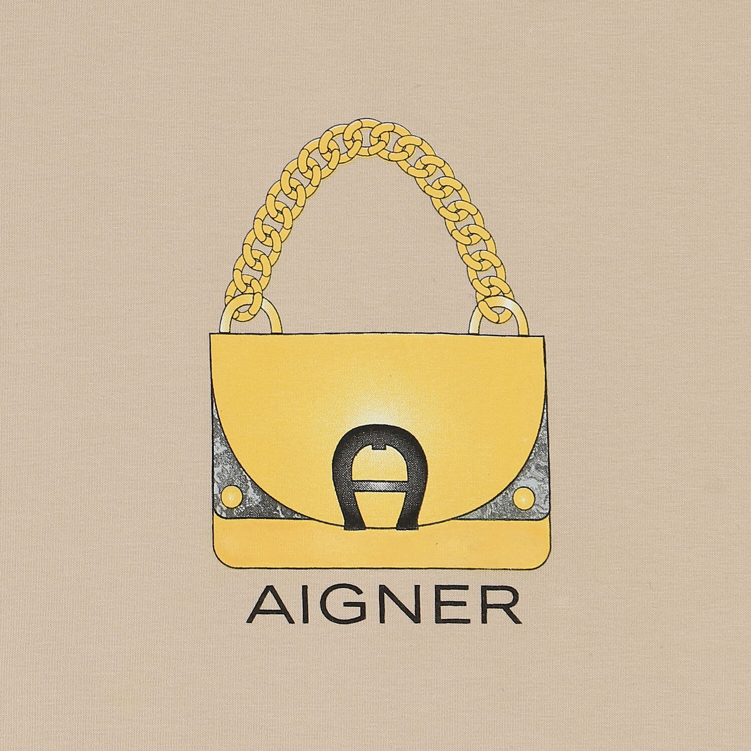 Girls Beige Logo Bag Dress, 1, hi-res