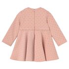 Younger Girls Pink & Gold Neoprene Dress, 1, hi-res
