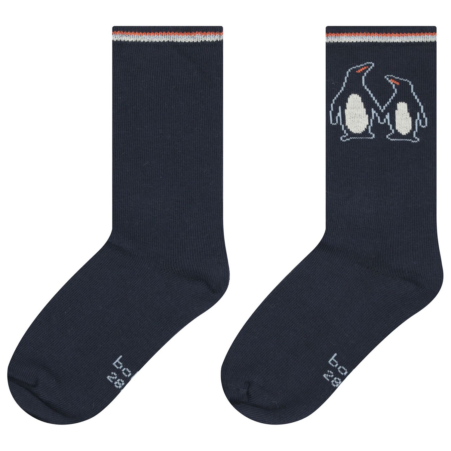 Boys Navy Blue & Beige Socks ( 3-Pack ), 1, hi-res