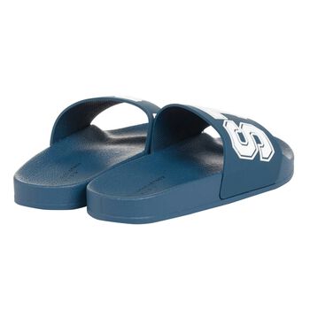 Boys Blue Varsity Logo Sliders