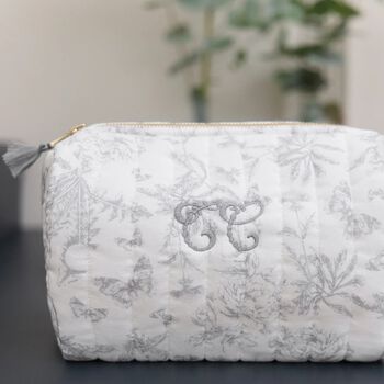 Baby Ivory & Grey Wash Bag