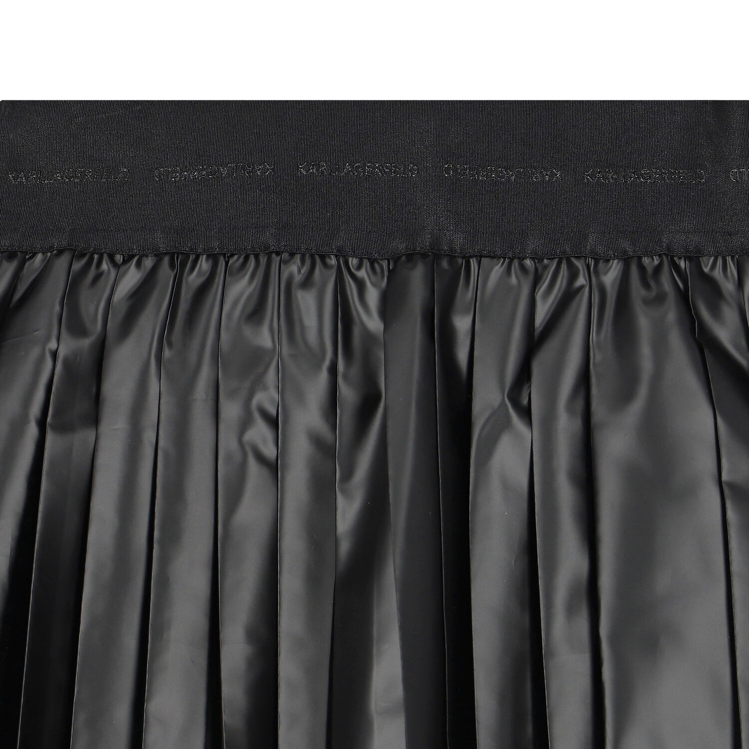 Girls Black Logo Pleated Skirt, 1, hi-res image number null