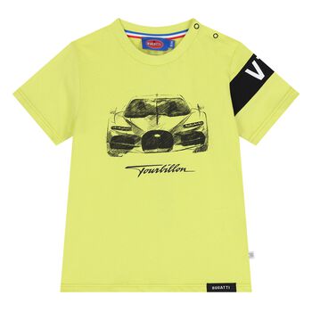Younger Boys Yellow Logo T-Shirt