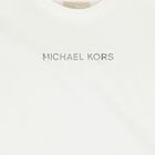 Girls White Logo T-Shirt, 1, hi-res
