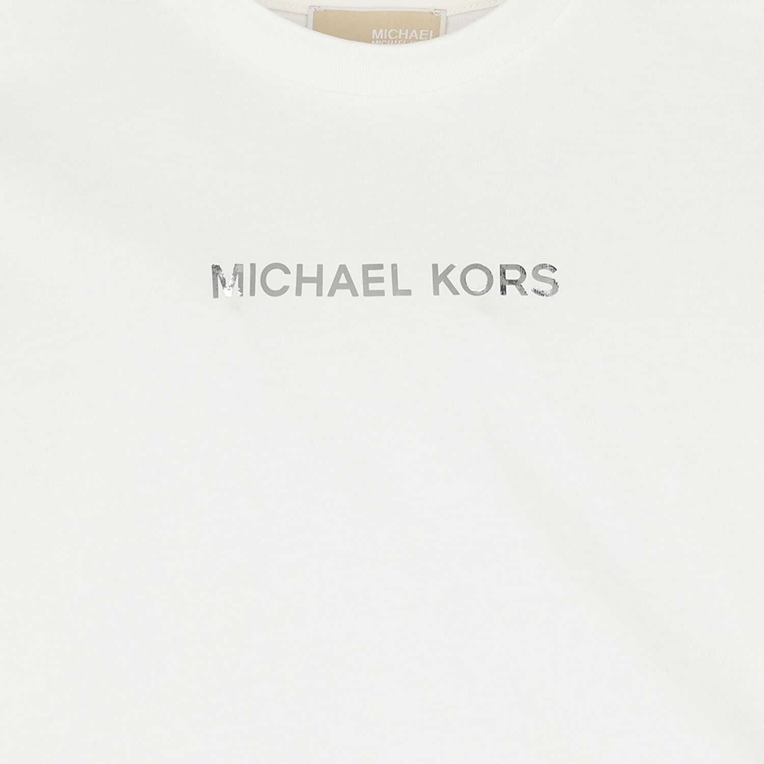 Girls White Logo T-Shirt, 1, hi-res