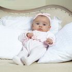 Baby Girls Pink Bow Headband, 1, hi-res