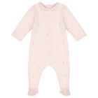 Girls Pink Babygrow & Headband Set, 1, hi-res