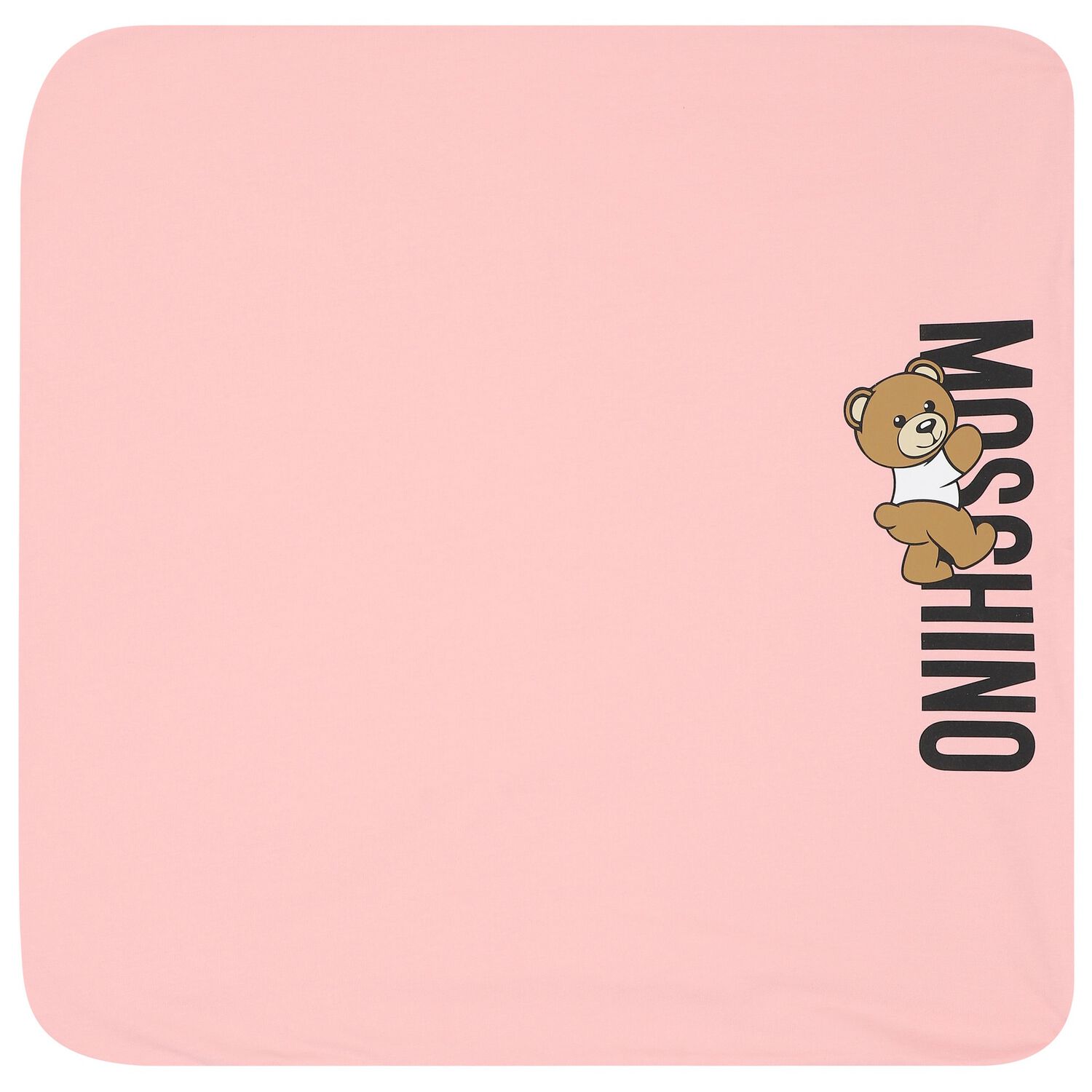 Girls Pink Teddy Bear Logo Baby Blanket, 3, hi-res image number null