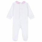 Girls Pink & White Geo Map Babygrow, 1, hi-res