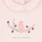 Baby Girls Pink Bird Long Sleeve Top, 1, hi-res
