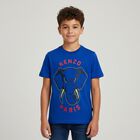 Boys Blue Elephant Logo T-Shirt, 2, hi-res