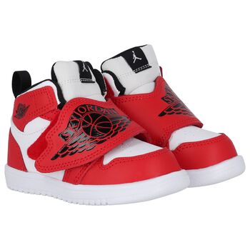 Black, Red & White Sky Jordan 1 Trainers