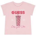 Girls 'Only Good Vibes' T-Shirt, 1, hi-res