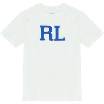 Ralph Lauren Boys White Logo T-Shirt, 2 Boys White Logo T-Shirt