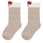 Baby Girls Red & Ivory Socks ( 4-Pack ), 3, hi-res