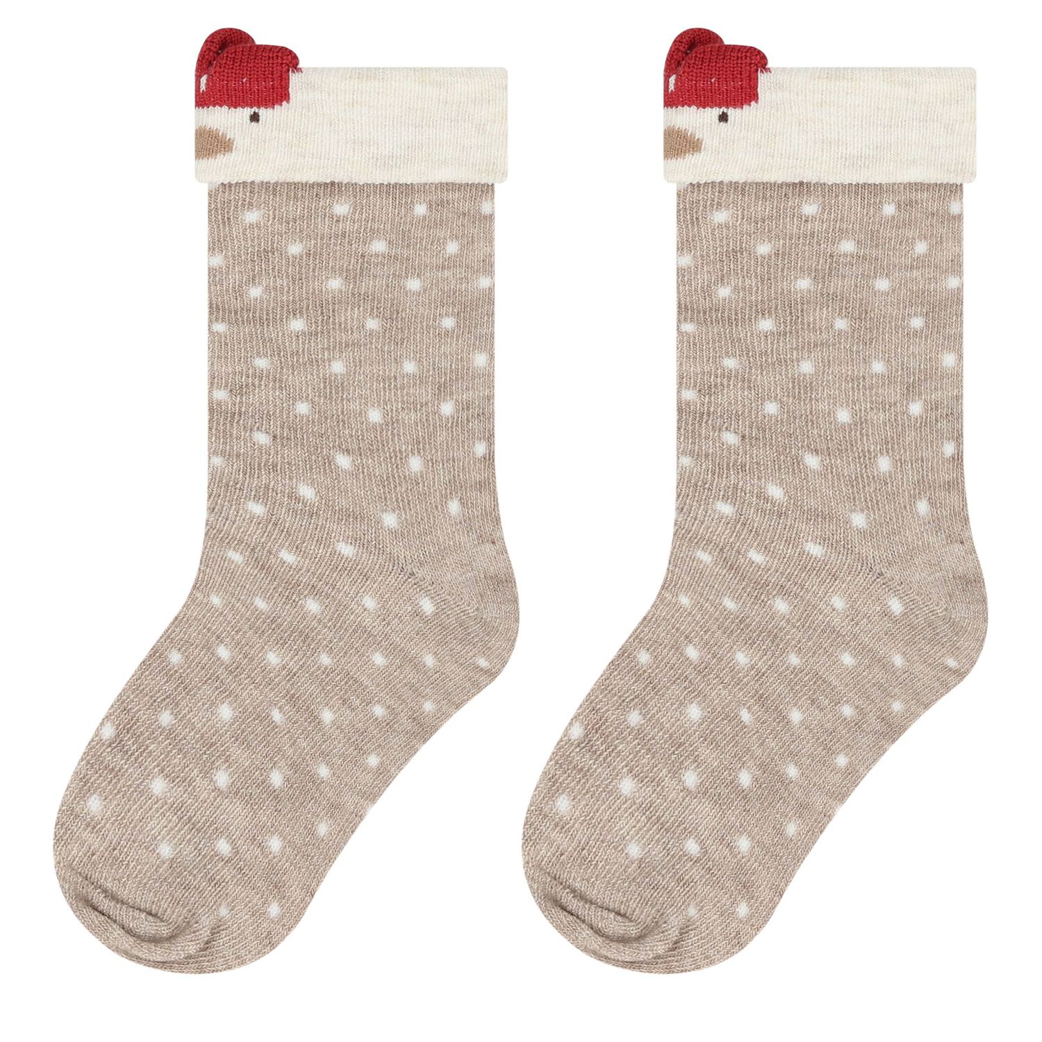 Baby Girls Red & Ivory Socks ( 4-Pack ), 3, hi-res image number null