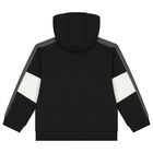 Boys Black & Grey Tracksuit (3 Piece), 2, hi-res