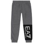 Boys Grey Logo Joggers, 2, hi-res